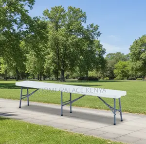 Outdoor Bench; Heavy Duty Plastic Folding Bench With Carry Handle
