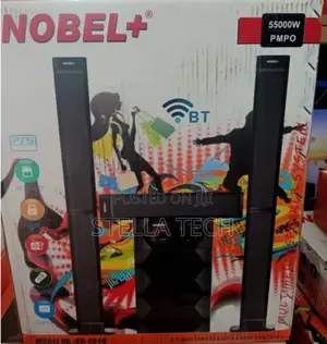 Tall Boy Nobel Speakers-Bt Hometheare-55000w Pmpo- Nb 2040