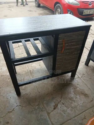 Modern Study or Kitchen Table With a 1-Door Cabinet