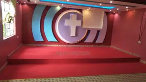 Red Wall to Wall Church Carpet for Sanctuary Flooring