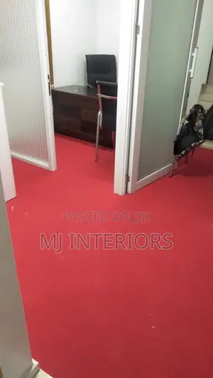 Thick Red Carpet for Office Main Installation
