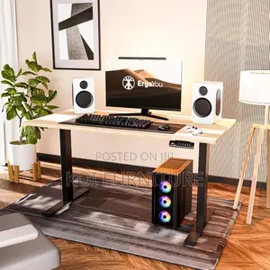 Office Desk; 1.4 Meters Electric Ergonomic Adjustable Table Desk