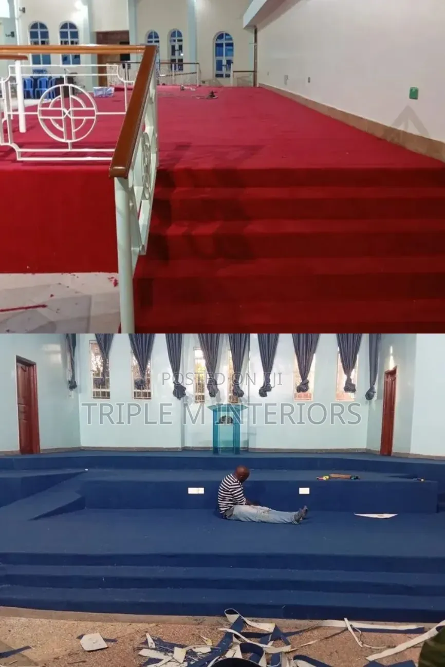 Red Royal Blue Altar 4mm Carpet