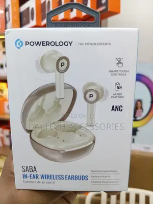 Powerology in-Ear Wireless Earbuds Saba Bluetooth Headphones.