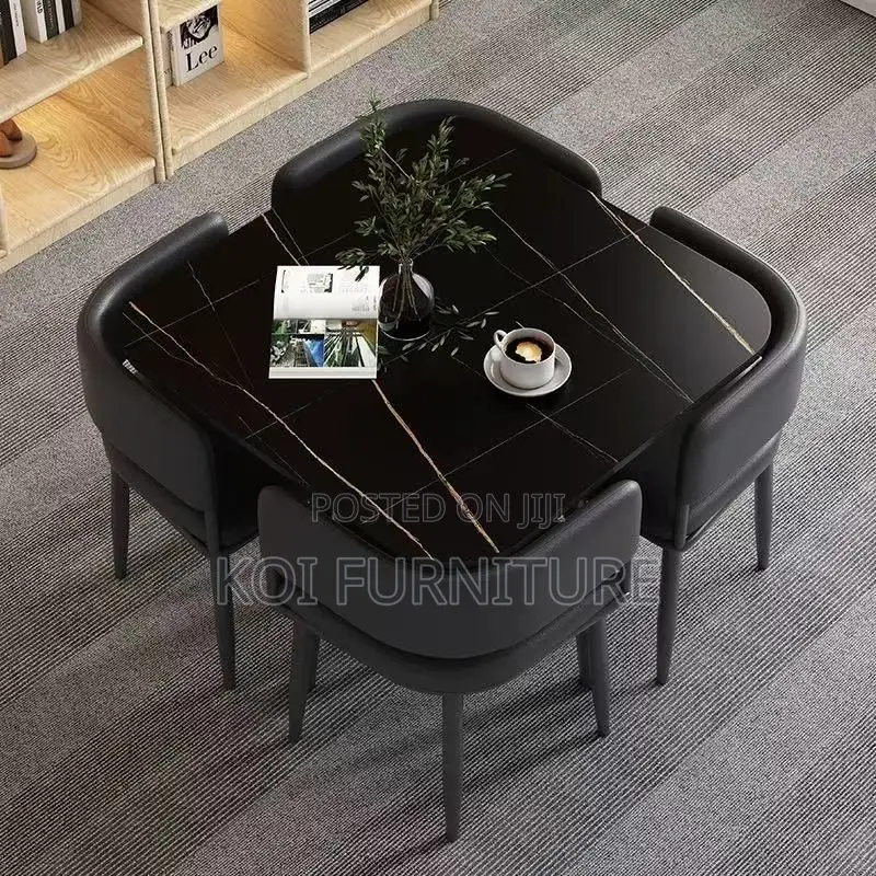 Dining Set; Four Seaters Square Dining Set