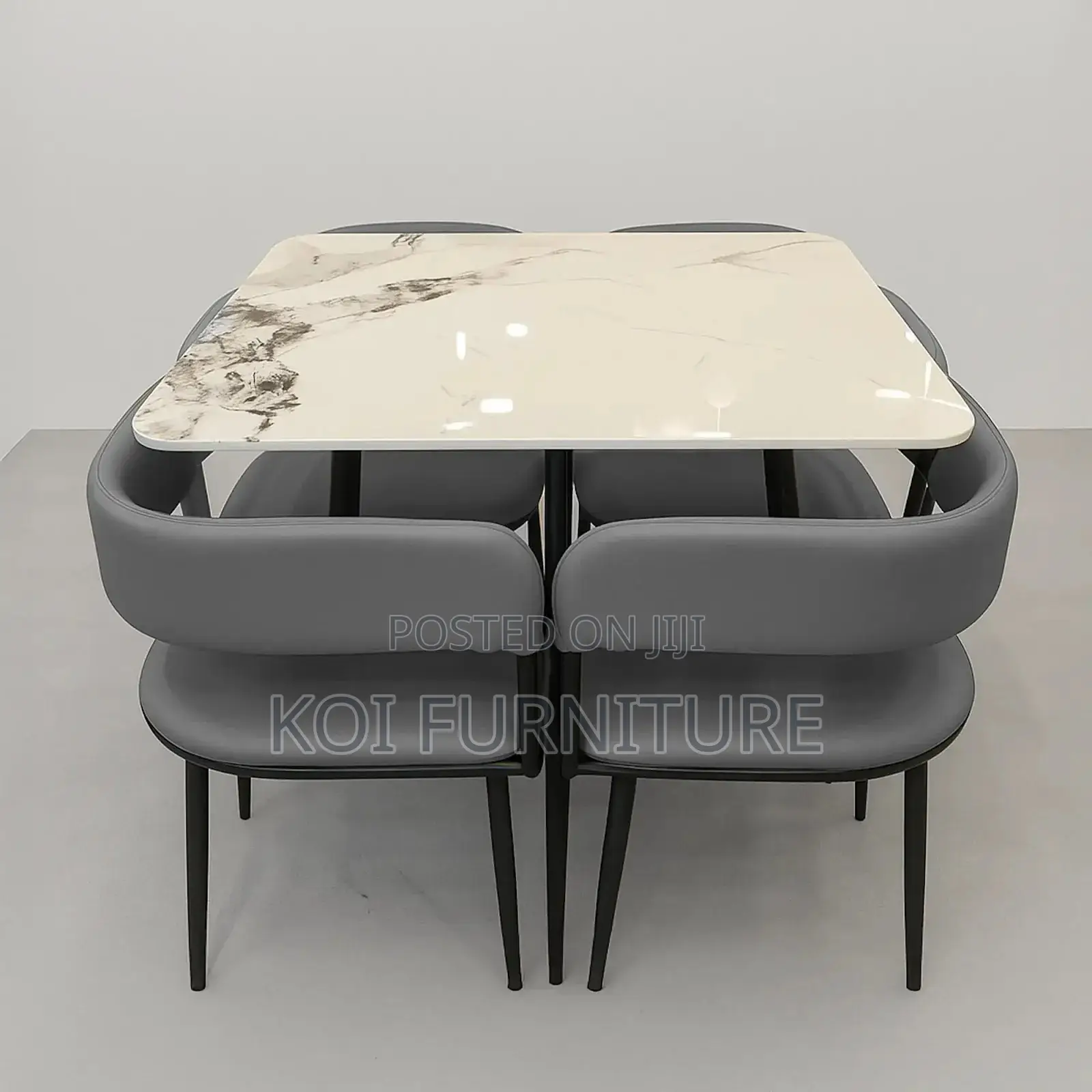 Dining Set; Four Seaters Square Dining Set