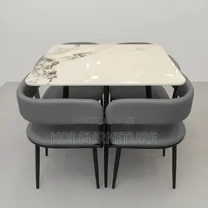 Dining Set; Four Seaters Square Dining Set