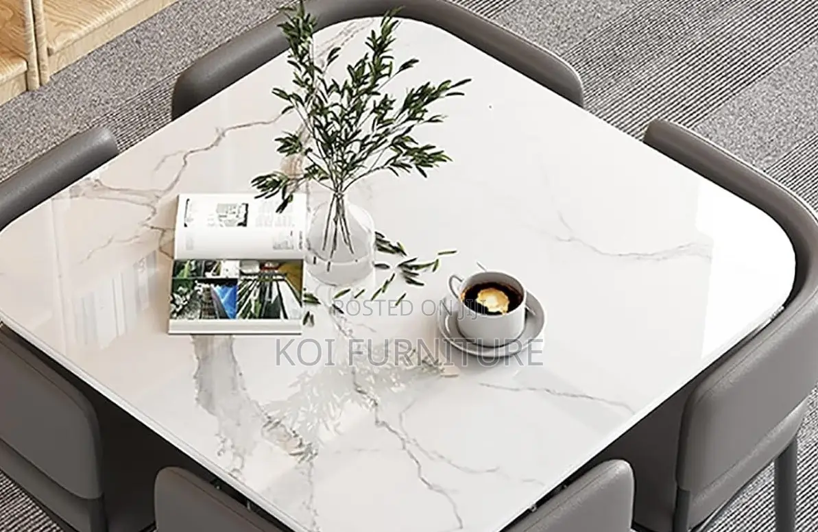 Dining Set; Four Seaters Square Dining Set
