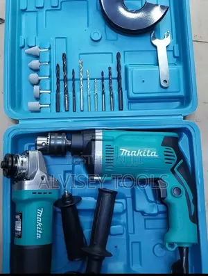 Makita Grinder and Impact Drill Set