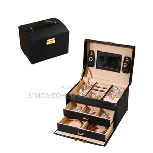 Jewelry Storage Box With Mirror
