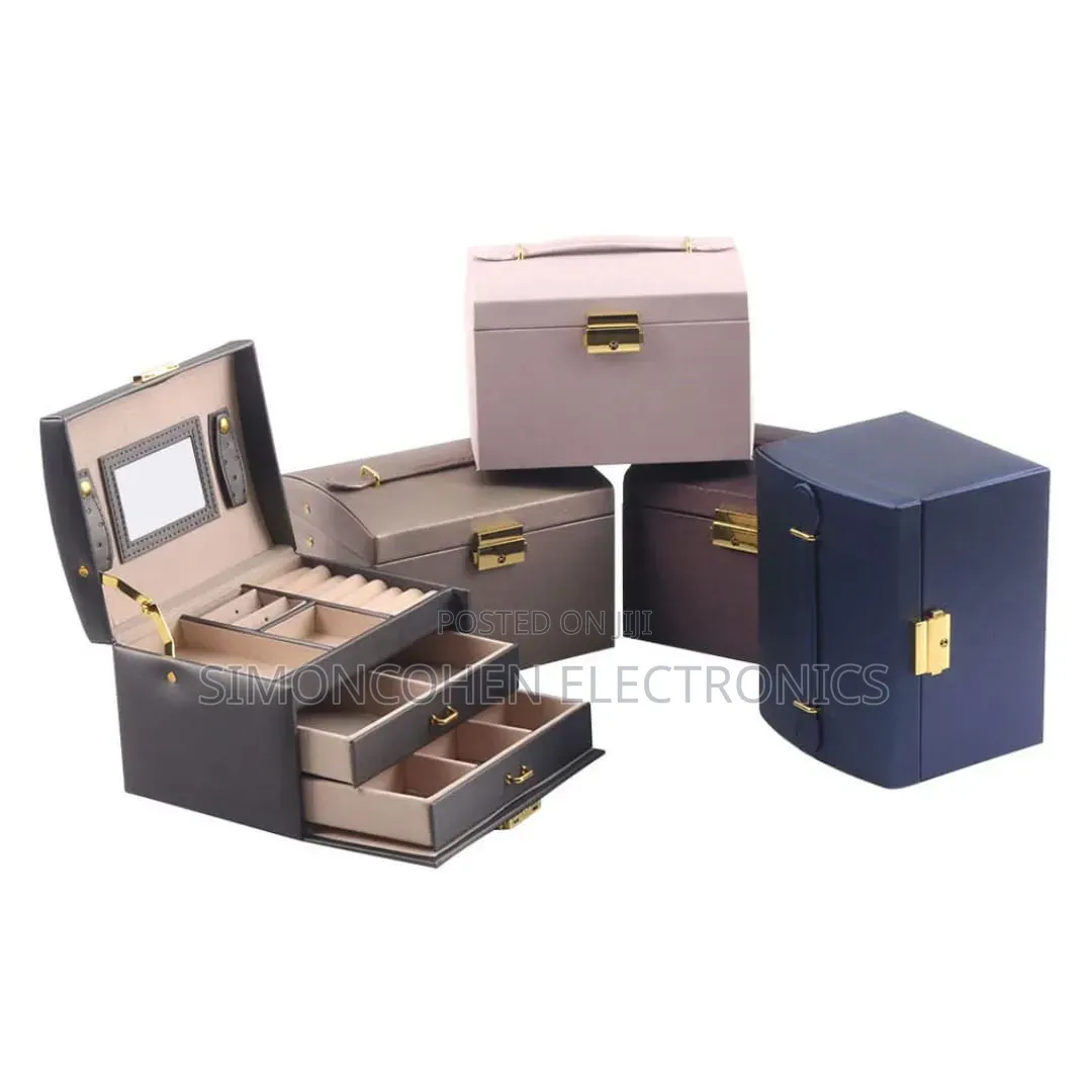 Jewelry Storage Box With Mirror