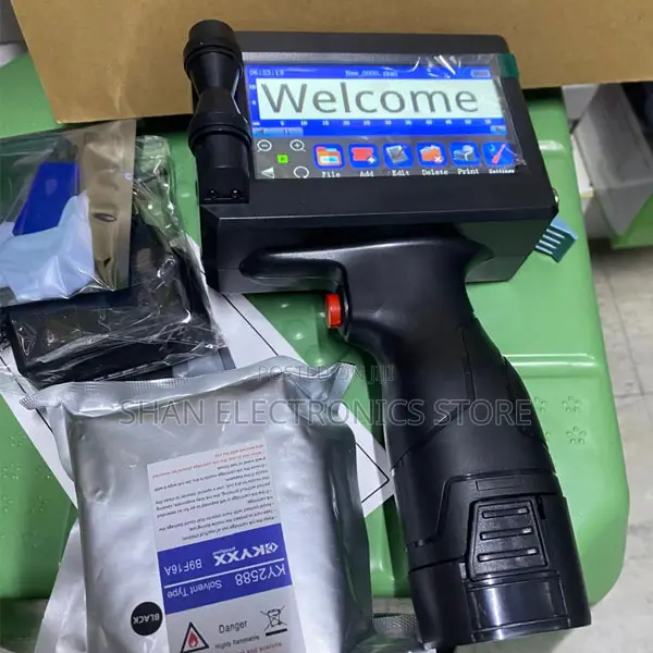 Text Qrcode Barcode Date Time Logo Batchnumber Handheld Inkjet Printer