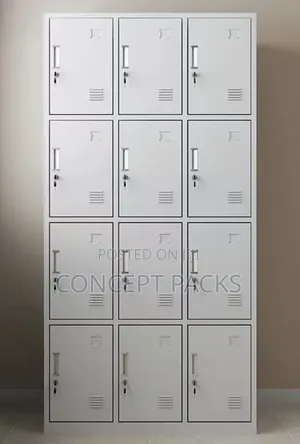 9 Door Metal Locker Durable Secure Storage for Schools, Gyms, Offices