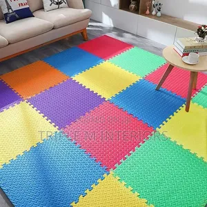Safe-Play Nursery Squares Interlocking Puzzle Mat