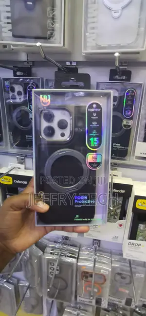 iPhone 15 Pro Max Njoyny Magnetic Ring Stand Case
