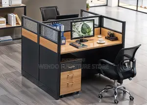 Office Workstation; Two Users Cubicle Office Table Station