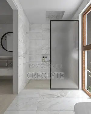 Frameless Frosted Glass Shower Door — Luxury Bathroom Upgrade