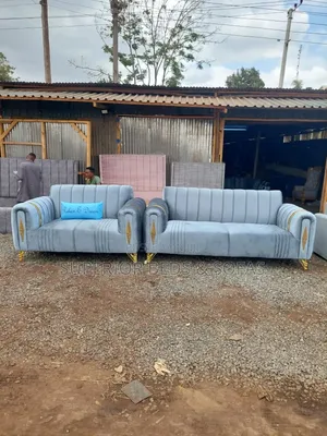 Grey Luxury 5 Seater Sofa Set