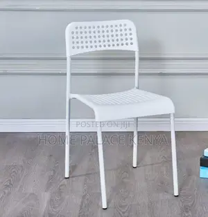 Study Chair: Stackable Plastic School Chair With Metal Frame