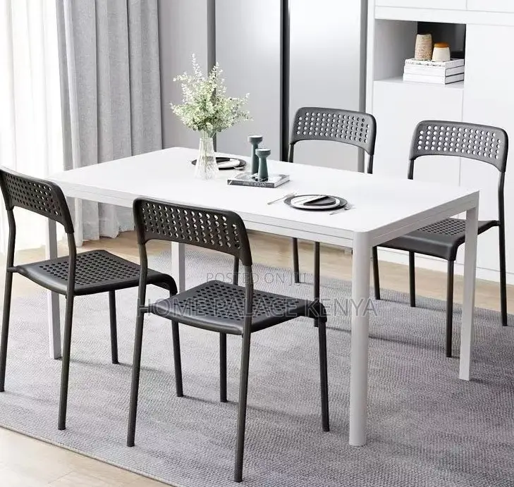 Study Chair: Stackable Plastic School Chair With Metal Frame