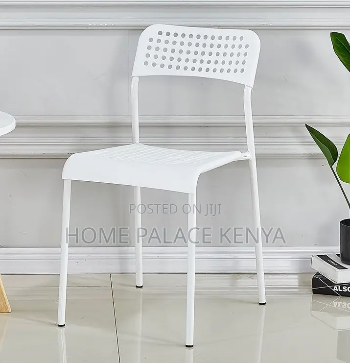 Study Chair: Stackable Plastic School Chair With Metal Frame