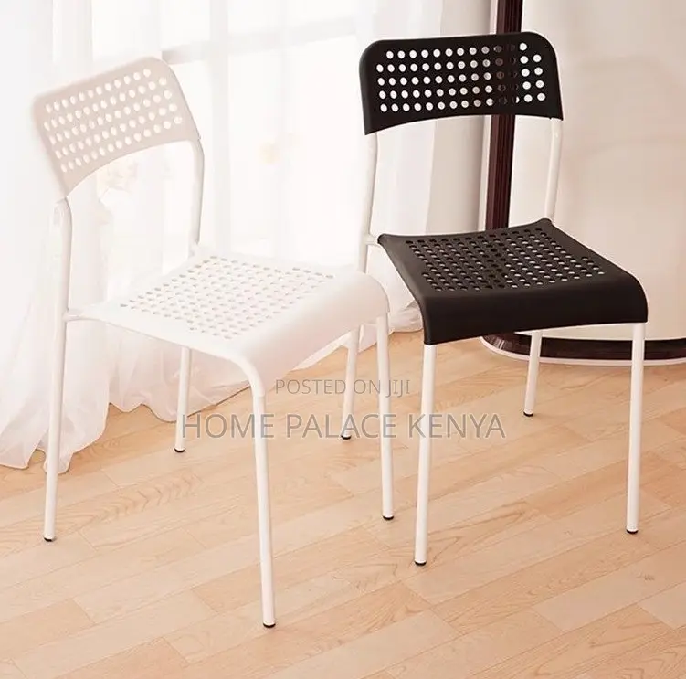 Study Chair: Stackable Plastic School Chair With Metal Frame