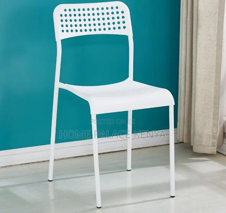 Study Chair: Stackable Plastic School Chair With Metal Frame