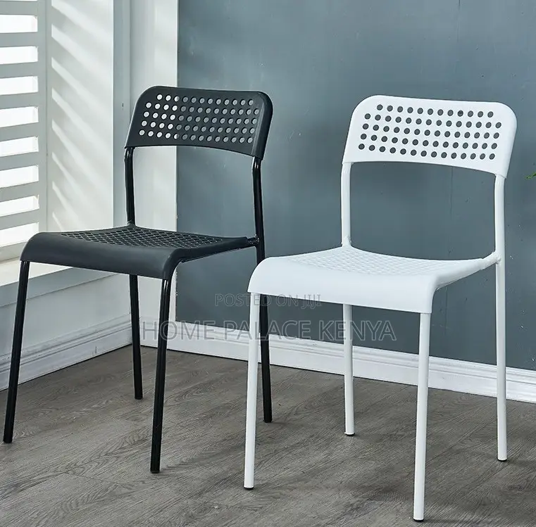 Study Chair: Stackable Plastic School Chair With Metal Frame