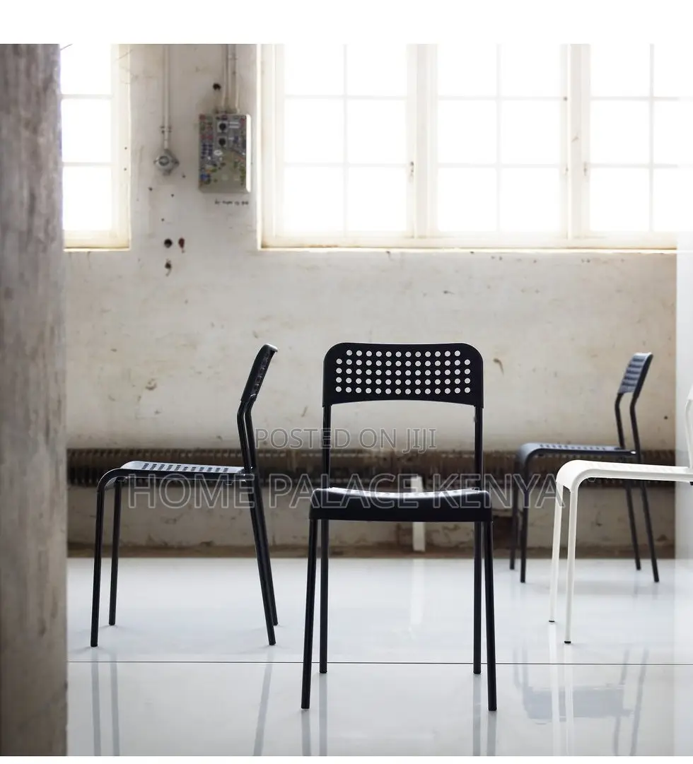 Study Chair: Stackable Plastic School Chair With Metal Frame