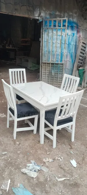 4 Chaired Hardwood Dining Set