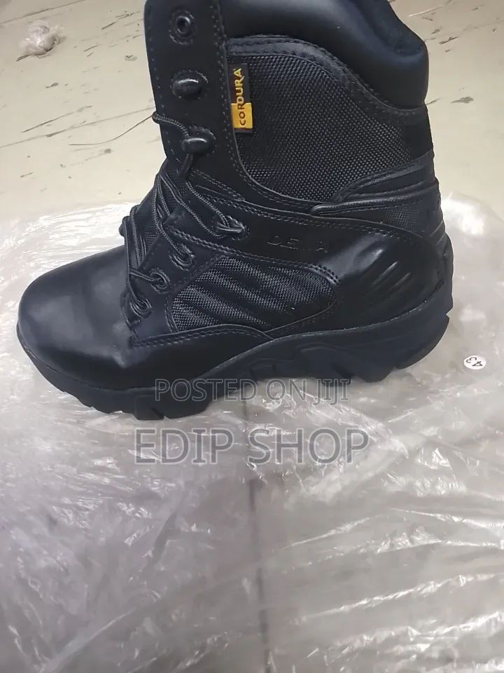 Black Delta Military Boots