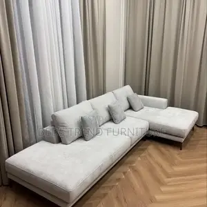 6 Seater Modern Light Gray Sectional