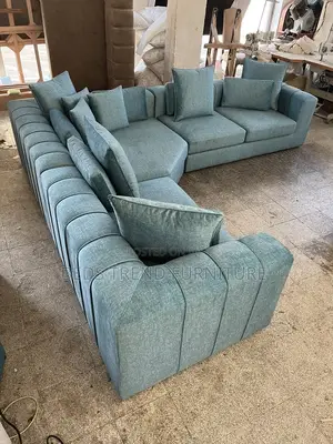 9 Seater Luxury Teal U-Shaped Sectional Sofa.