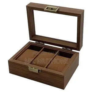 3-Slot Watch Organizer With a Clear Display Top.