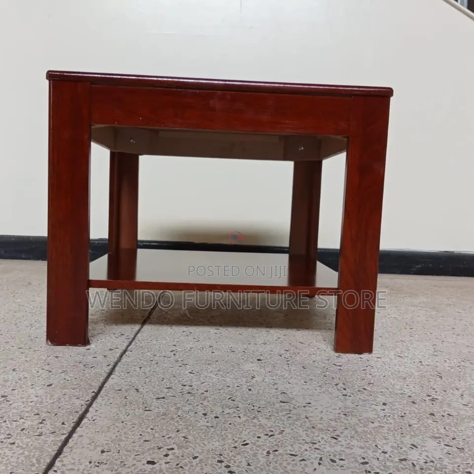 Coffee Table; Square Mahogany Coffee Table
