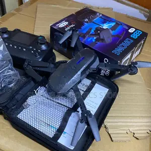 E88 Drone With Screen/Camera Remote Control Drone – Black