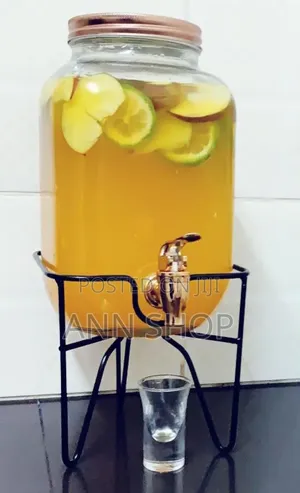 Glass Clear Juice Dispenser