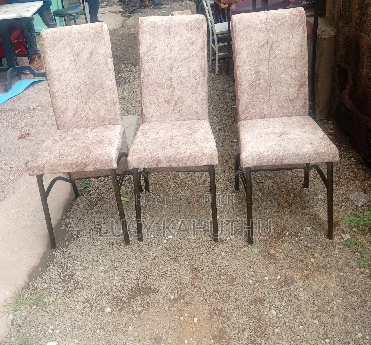 Lovely Dinning Chairs With Powder Coating Finish
