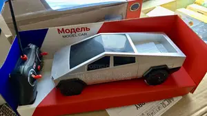 Silver Tesla Cybertruck Remote Control Model Car.