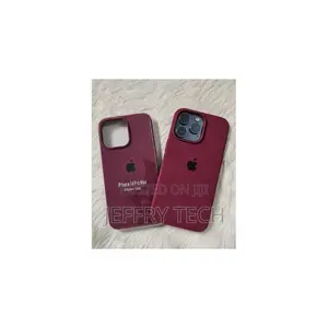 iPhone 13 Pro Soft Silicone Case - Shockproof, Slim Fit, Maroon