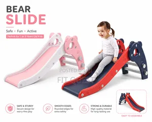 Kids Bear Slide Toddler Indoor Outdoor Play Slide Age 1 to 3 Years