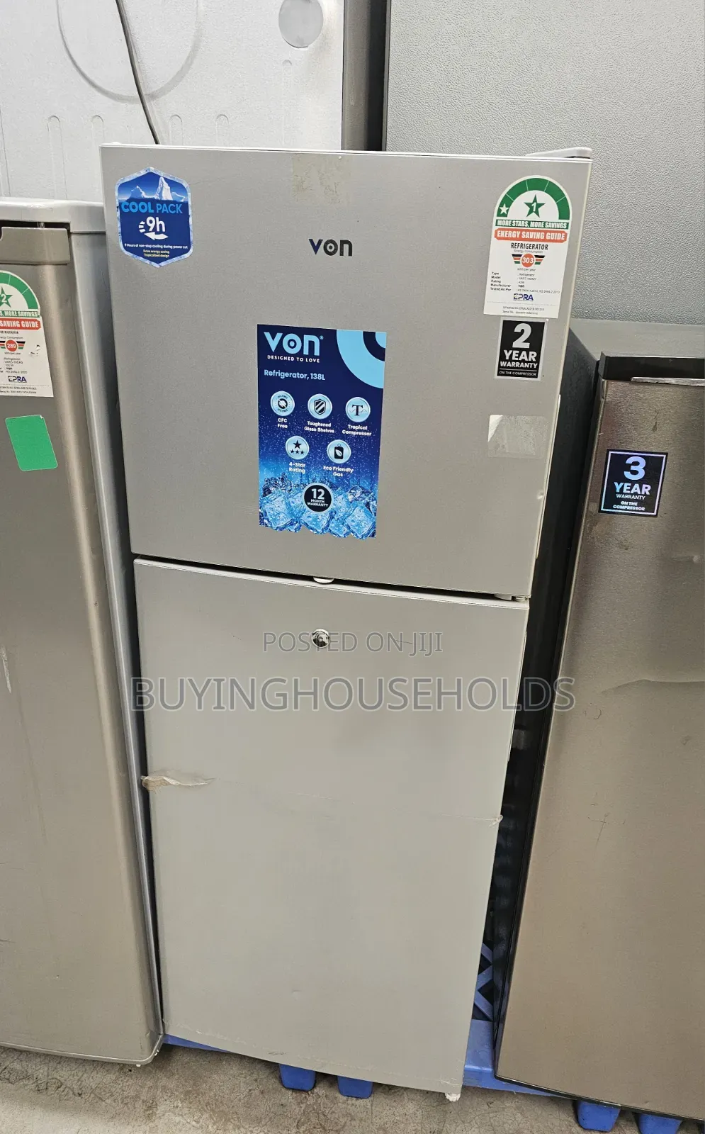 Von 138l Fridge Brand New
