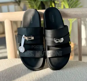 Black Hermès Jackson Sandals Size 40-45