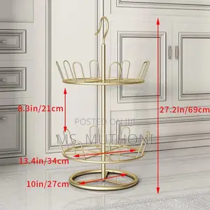 Floor Standing / Hanging 2 Layer Rotating Shoe Hanger / Organizer