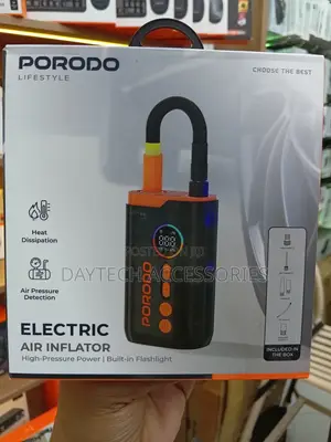 Porodo Lifestyle Electric Air Inflator - Black