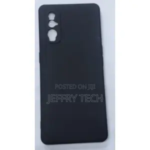 Silicon Back Case for Oppo Find X2- Black