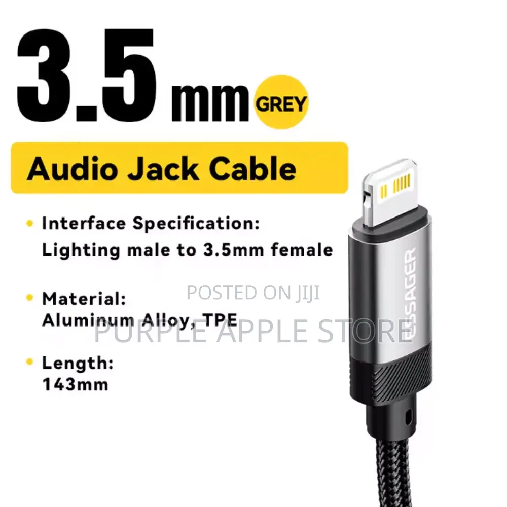 Essager Lightning to 3.5mm Audio Adapter