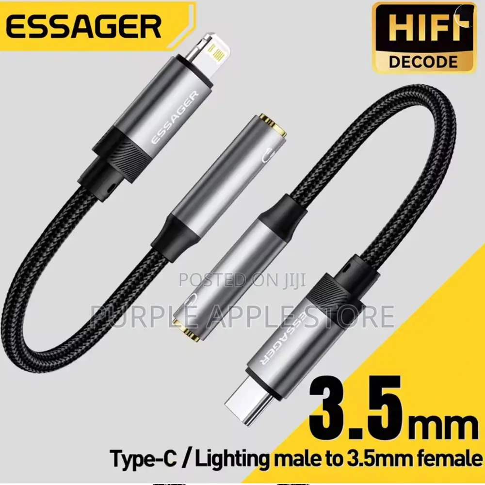 Essager Lightning to 3.5mm Audio Adapter