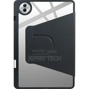 Honor Pad 10 Case, Pu Leather Case + Clear Acrylic for Rotating Stand