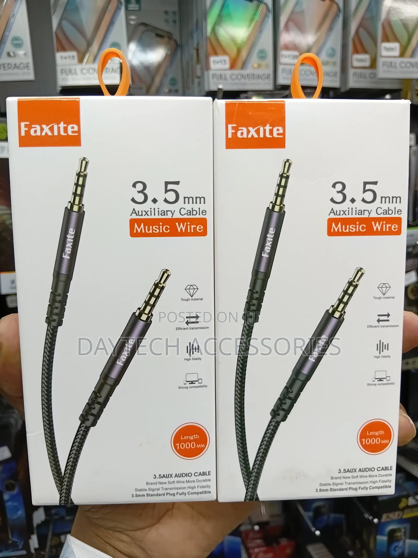 Fxite Male to Male Aux Audio Cable 1m